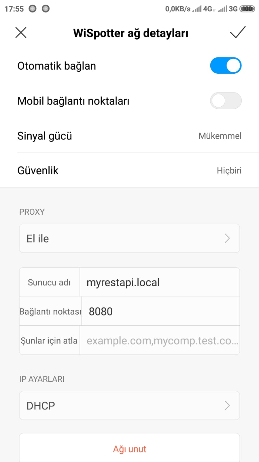 android proxy